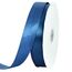 Satinband, dünnes, einfarbiges Satinband für Geschenkverpackungen, Basteln, Haarschleifen, Hochzeitsdekoration, Einladungskarten, Blumensträuße, 2,5 cm x 91 m, Tiefes Marineblau