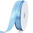 Toniful Satinband, dünnes, einfarbiges Satinband für Geschenkverpackungen, Basteln, Haarschleifen, Hochzeitsdekoration, Einladungskarten, Blumensträuße, 2,5 cm x 91 m, Himmelblau