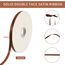 TONIFUL 3/8 Inch x 100yds Coffee Brown Color Satin Ribbon Thin Solid Fabric Ribbons Roll for Gift Wrapping Invitation Floral Hair Balloons Craft Sewing Party Wedding Popsicles Decoration
