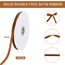 TONIFUL Satinband Warmbraun 10mm, 91 Meters Dekoration Geschenkband Fein Schleifenband, Stoffband für Hochzeit, Taufe und Geburtstag Geschenke Der Valentinstag Verpackung von Geschenken