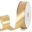 TONIFUL Satin Geschenkband Goldband 4cm x 91m, 1 Rolle Schleifenband für Geschenkverpackung und Partydekoration, Hochwertiges Geschenkband Geburtstagsparty