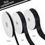 TONIFUL Satinband schwarz 25mm, 91 Meters Dekoration Geschenkband Fein Schleifenband, Stoffband für Hochzeit, Taufe und Geburtstag Geschenke Der Valentinstag Verpackung von Geschenken