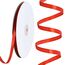 Toniful Satinband, dünnes, einfarbiges Satinband für Geschenkverpackungen, Basteln, Haarschleifen, Hochzeitsdekoration, Einladungskarten, Blumensträuße, 2,5 cm x 91 m, Rot