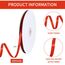 Toniful Satinband, dünnes, einfarbiges Satinband für Geschenkverpackungen, Basteln, Haarschleifen, Hochzeitsdekoration, Einladungskarten, Blumensträuße, 2,5 cm x 91 m, Rot