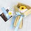 Toniful Satinband, dünnes, einfarbiges Satinband für Geschenkverpackungen, Basteln, Haarschleifen, Hochzeitsdekoration, Einladungskarten, Blumensträuße, 2,5 cm x 91 m, Himmelblau