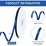 Toniful Satinband, dünnes, einfarbiges Satinband für Geschenkverpackungen, Basteln, Haarschleifen, Hochzeitsdekoration, Einladungskarten, Blumensträuße, 2,5 cm x 91 m, Marineblau