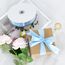 Toniful Satinband, dünnes, einfarbiges Satinband für Geschenkverpackungen, Basteln, Haarschleifen, Hochzeitsdekoration, Einladungskarten, Blumensträuße, 2,5 cm x 91 m, Himmelblau