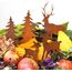 LB H&F 5er Set ROSTSTECKER Hirsch/REH/Bäume Familie Herbstdeko Gartendeko Deko Dekoration Dekofigur Herbst Winter Metall Rost (Hirsch Set)