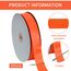 Toniful Satinband, dünnes, einfarbiges Satinband für Geschenkverpackungen, Basteln, Haarschleifen, Hochzeitsdekoration, Einladungskarten, Blumensträuße, 2,5 cm x 91 m, Orange