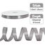 Toniful Satinband, dünnes, einfarbiges Stoffband für Einladungen, Geschenkverpackungen, Schleifenherstellung, Blumensträuße, Valentinstags-, Hochzeits-, Party-Dekoration, 1,27 cm x 91 m, Silberfarben