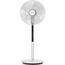 VIOLA Leiser und leistungsstarker Standventilator mit Fernbedienung, 32 Geschwindigkeiten, 9 Flügel, 320 ° Oszillation, geringer Stromverbrauch, vertikale Drehung 90 °, Höhe verstellbar