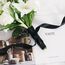 TONIFUL Satinband schwarz 25mm, 91 Meters Dekoration Geschenkband Fein Schleifenband, Stoffband für Hochzeit, Taufe und Geburtstag Geschenke Der Valentinstag Verpackung von Geschenken