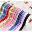 Satinband, dünnes, einfarbiges Satinband für Geschenkverpackungen, Basteln, Haarschleifen, Hochzeitsdekoration, Einladungskarten, Blumensträuße, 2,5 cm x 91 m, Tiefes Marineblau