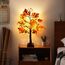 ACAREY Herbstdeko Ahornblatt Baum Lichter, 61cm Herbst Dekoration Lichterbaum Für Innen mit Timer, Herbst Deko Lichterbaum Herbstblätter Kürbis Deko Für Tisch Halloween Herbstdeko Zum Aufhängen