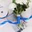 Toniful Satinband, dünnes, einfarbiges Satinband für Geschenkverpackungen, Basteln, Haarschleifen, Hochzeitsdekoration, Einladungskarten, Blumensträuße, Weihnachten, 2,5 cm x 91 m, Königsblau
