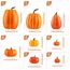 Benjia Kürbis Herbst Deko Dekoration Draußen, Groß Mini Orange Kürbisse Zierkürbisse Herbstdeko Herbstdekorationen Halloween (Orange, 16 Stück)