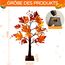 ACAREY Herbstdeko Ahornblatt Baum Lichter, 61cm Herbst Dekoration Lichterbaum Für Innen mit Timer, Herbst Deko Lichterbaum Herbstblätter Kürbis Deko Für Tisch Halloween Herbstdeko Zum Aufhängen