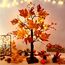 ACAREY Herbstdeko Ahornblatt Baum Lichter, 61cm Herbst Dekoration Lichterbaum Für Innen mit Timer, Herbst Deko Lichterbaum Herbstblätter Kürbis Deko Für Tisch Halloween Herbstdeko Zum Aufhängen