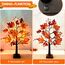 ACAREY Herbstdeko Ahornblatt Baum Lichter, 61cm Herbst Dekoration Lichterbaum Für Innen mit Timer, Herbst Deko Lichterbaum Herbstblätter Kürbis Deko Für Tisch Halloween Herbstdeko Zum Aufhängen