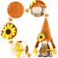 Godeufe 2 Stück Herbstdeko Wichtel Figuren Deko Herbst Dekoration Autumn Zuhause Elf Statue Tomte Urlaub Küche Gestuftes Tablett Party-Dekorationen