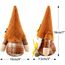 Godeufe 2 Stück Herbstdeko Wichtel Figuren Deko Herbst Dekoration Autumn Zuhause Elf Statue Tomte Urlaub Küche Gestuftes Tablett Party-Dekorationen