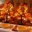 ACAREY Herbstdeko Ahornblatt Baum Lichter, 61cm Herbst Dekoration Lichterbaum Für Innen mit Timer, Herbst Deko Lichterbaum Herbstblätter Kürbis Deko Für Tisch Halloween Herbstdeko Zum Aufhängen