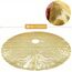 120 cm Weihnachtsbaum Decke Gold, Ttannenbaum Decke Round, Weihnachtsbaum Rock mit Doppellagigen Pailletten, Luxuriös Christbaumdecke für Herbst Winter Thanksgiving Neujahr Party Weihnachtsdeko