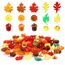 Kesote Herbst Deko Streudeko Kürbis Tischdeko Schmuck Thanksgiving Miniatur Klein Figur Ahornblatt Acryl Mini Zubehör Erntedankfest zum Basteln Halloween (90 PCS)