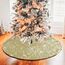 120 cm Weihnachtsbaum Decke Gold, Ttannenbaum Decke Round, Weihnachtsbaum Rock mit Doppellagigen Pailletten, Luxuriös Christbaumdecke für Herbst Winter Thanksgiving Neujahr Party Weihnachtsdeko