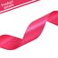 TONIFUL Satin Geschenkband Knallrosa Neon Rosa 2,5cm x 91m, 1 Rolle Schleifenband für Geschenkverpackung und Partydekoration, Hochwertiges Geschenkband Geburtstagsparty