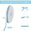 Satin Geschenkband Himmelblau 1cm x 91m, 1 Rolle Schleifenband für Geschenkverpackung und Partydekoration, Hochwertiges Geschenkband für Weihnachtsgeschenke Geburtstagsparty
