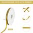 TONIFUL Satinband Dunkelgold 10mm, 91 Meters Dekoration Geschenkband Fein Schleifenband, Stoffband für Hochzeit, Taufe und Geburtstag Geschenke Der Valentinstag Verpackung von Geschenken