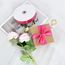 TONIFUL Satin Geschenkband Knallrosa Neon Rosa 2,5cm x 91m, 1 Rolle Schleifenband für Geschenkverpackung und Partydekoration, Hochwertiges Geschenkband Geburtstagsparty