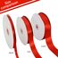 TONIFUL Satinband rot 25mm, 91 Meters Dekoration Geschenkband Fein Schleifenband, Stoffband für Hochzeit, Taufe und Geburtstag Geschenke Der Valentinstag Verpackung von Geschenken