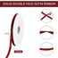 TONIFUL Satinband Dunkelrot 10mm x 91 Meters Dekoration Geschenkband Fein Schleifenband, Stoffband für Hochzeit, Taufe und Geburtstag Geschenke Der Valentinstag Verpackung von Geschenken