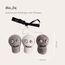 Gry & SIF handgemachte Totenkopf-Anhänger aus Filz | Halloween Deko Innen zum Aufhängen, Herbstdeko, Hängedeko Halloween, Halloweenanhänger | Totenköpfe 3er Set