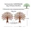 LB H&F Gartenstecker LEBENSBAUM 2tlg. 3D Baum 40x38cm zum stecken Gartendeko Deko Dekoration aus 2 Steckelementen Metall Rost Edelrost