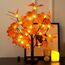Künstlicher Herbst beleuchteter Ahornbaum 24 LED Kürbislichter Halloween Thanksgiving Dekorationen Tischlichter Batteriebetrieben fürDekoration Hochzeit Party Geschenke Indoor Outdoor Ernte Home Decor