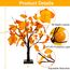Künstlicher Herbst beleuchteter Ahornbaum 24 LED Kürbislichter Halloween Thanksgiving Dekorationen Tischlichter Batteriebetrieben fürDekoration Hochzeit Party Geschenke Indoor Outdoor Ernte Home Decor