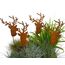 LB H&F Lilienburg 4er Set Hirsch Geweih Gartenstecker rost Hirschkopf Weihnachtsdeko Rosthirsch edelrost deko Metall (4er Set Hirsch)