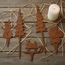 LB H&F Lilienburg 5er Set Gartenstecker Schneemann Schlitten Roststecker Tannenbaum Santa rost Winterdeko Weihnachtsdeko edelrost deko Weihnachten Dekoration Metall klein