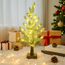 Weihnachtsdeko Lichterbaum Für Innen Weihnachtsbaum mit 60 LEDs & Timer, Weihnachten deko LED Baum Lichter mit Schnee Weihnachten Lichterbaum Für Weihnachtsdeko Tisch, USB & Batterie