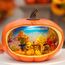 Thanksgiving Dekoration Kürbis, Weihnachten Schneekugel mit wirbelndem Glitzer, Kürbis Tischakzent für Herbst Ernte Weihnachten Winter Dekorationen, Thanksgiving Kürbis Herbst Ernte für Heimdekoration
