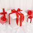 TONIFUL Satinband rot 25mm, 91 Meters Dekoration Geschenkband Fein Schleifenband, Stoffband für Hochzeit, Taufe und Geburtstag Geschenke Der Valentinstag Verpackung von Geschenken