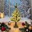 Weihnachtsdeko Lichterbaum Für Innen Weihnachtsbaum mit 60 LEDs & Timer, Weihnachten deko LED Baum Lichter mit Schnee Weihnachten Lichterbaum Für Weihnachtsdeko Tisch, USB & Batterie