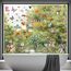 Moxled 9 Blatt Fensterbilder Frühling Selbstklebend - Fensterdeko Frühling Fenstersticker Kleintiere Hund Schmetterlinge Vögel Blumen Fensteraufkleber Wiederverwendbare für Kinderzimmer Sommer Deko