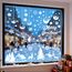 179 Fensterbilder Weihnachten Selbstklebend, Moxled Weiß Fensterdeko Weihnachten, Wiederverwendbar Statisch Haftende PVC Aufkleber für Fenster Tür Winter Schneeflocken Weihnachtsdeko