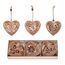 Valery Madelyn 6X Dekoaufhänger, 7.5cm Metallherzen zum Aufhängen, Herbst Dekoanhänger, Herz Anhänger für Geschenk Hochzeit Deko, Sommer deko zum hängen