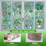 Moxled 9 Blatt Fensterbilder Frühling Topfpflanze Selbstklebend - Fensterdeko Frühling Fenstersticker Hängend Pflanzen Schmetterlinge Vögel Fensteraufkleber Wiederverwendbare für Kinderzimmer Deko