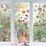 Moxled 9 Blatt Fensterbilder Frühling Selbstklebend - Fensterdeko Frühling Fenstersticker Kleintiere Hund Schmetterlinge Vögel Blumen Fensteraufkleber Wiederverwendbare für Kinderzimmer Sommer Deko